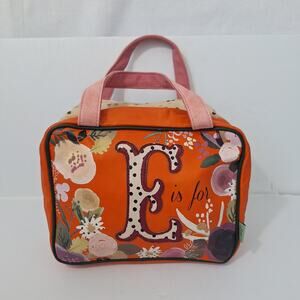 Ampersand by Disaster Designs Cosmetics Bag Faux Leather Funky Quirky "E is For"